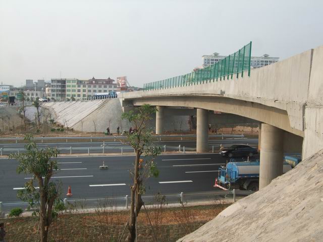 莆田段擴(kuò)建工程PA4標(biāo)仙游互通A匝道橋橋梁加固檢測(cè)